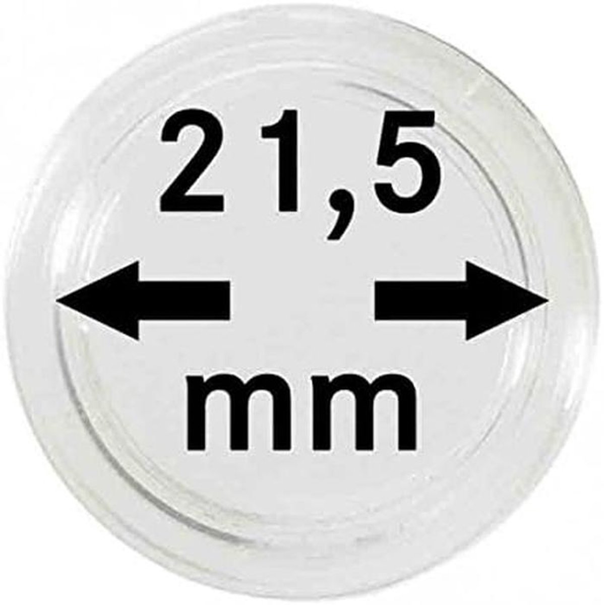 Luchtdichte Muntcapsules Ø 21,5 mm - Set van 10 stuks