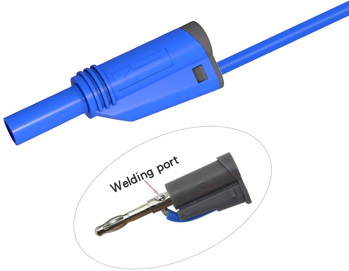 10 stuks 4 mm Banaanstekkers: Volledig Geïsoleerd en Stapelbaar voor Multimeters