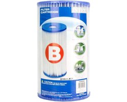 Zwembadfilterpatronen Type B Vervanging voor Easy Set Zwembaden (Set van 10)