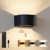 Glowy Wandlamp Binnen - Draadloze Oplaadbare Wandlamp op Batterij - Dimbaar met Afstandsbediening - LED Wandlamp - 5400 mAh