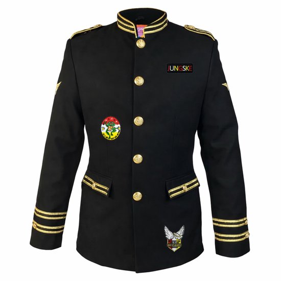 Fjesta© Oeteldonk jasje met emblemen - Uniform jas - Heren - Maat M - Carnavalskleding Heren - Carnaval