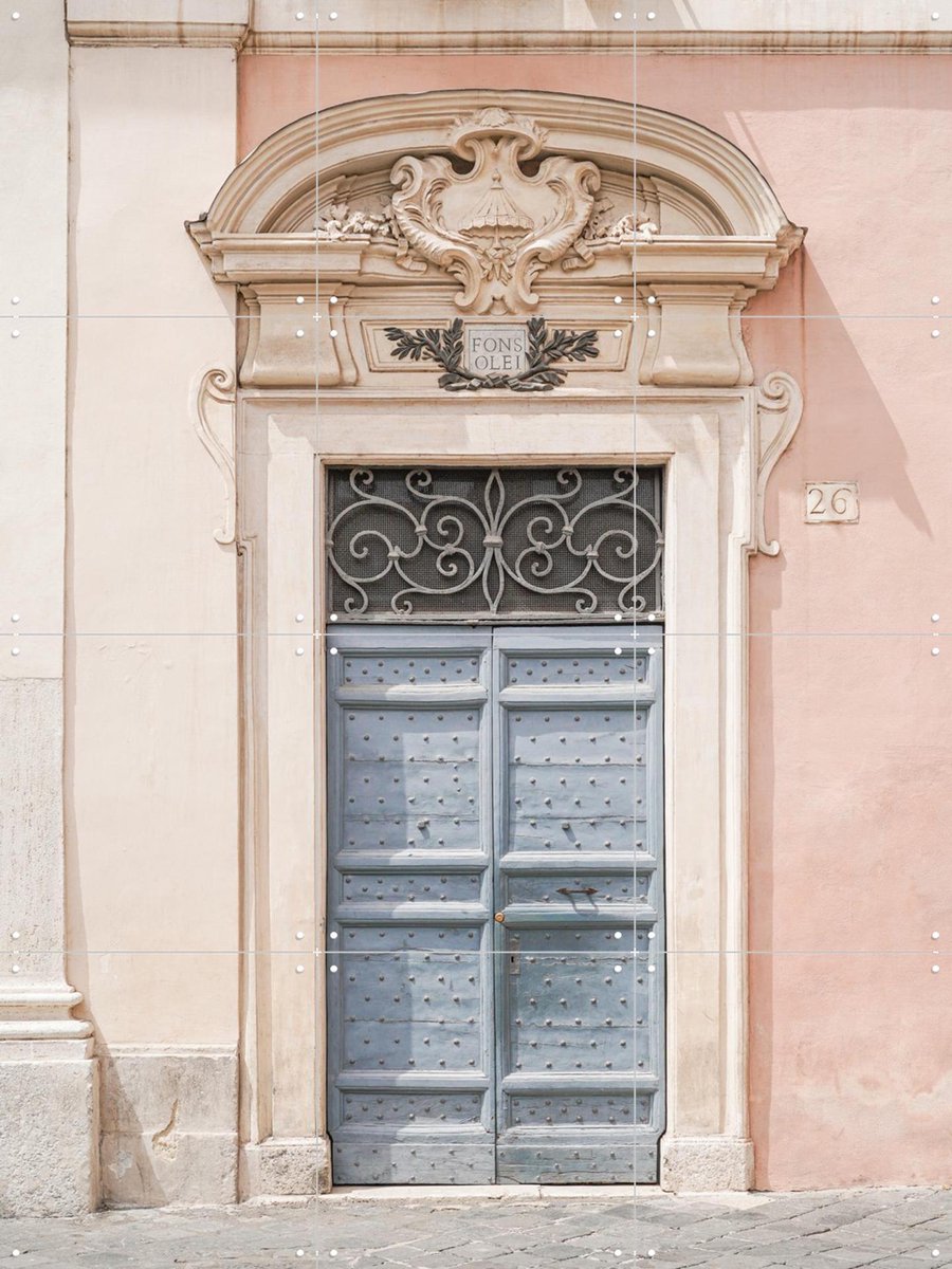 IXXI Roman Entry, Henrike Schenk - 60 x 80 cm - Gratis ophangtool - Grote wanddecoratie en posters - Klassiek, Vintage, Fotografie, Gang, Woonkamer