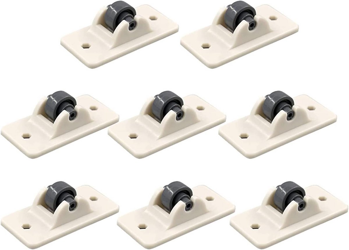 8 Stuks Zelfklevende Kleine Wieltjes voor Meubels en Apparaten - Universele Mini Zwenkwielen