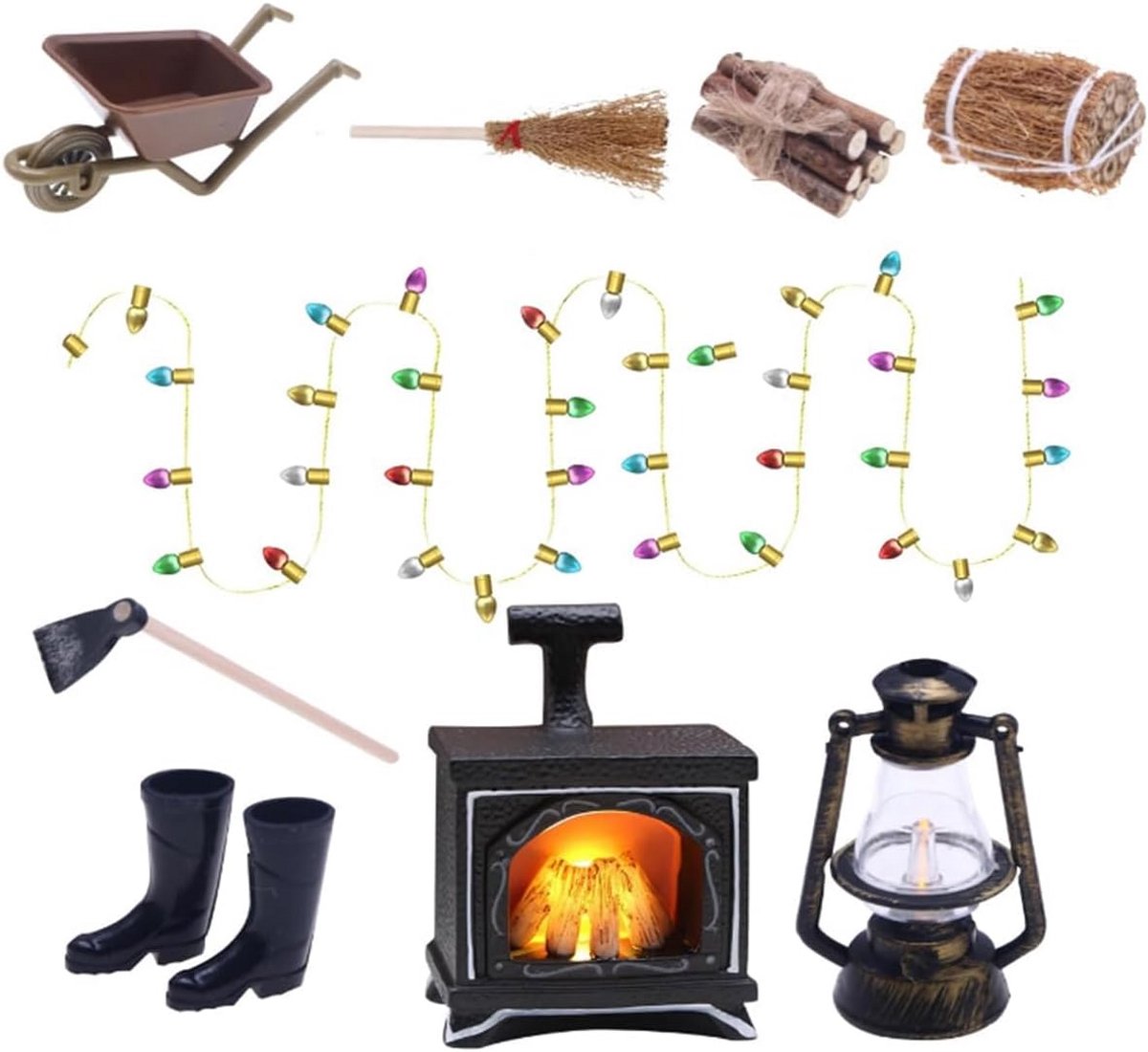 Miniatuur Decoratieset voor Poppenhuis Accessoires en Meubels