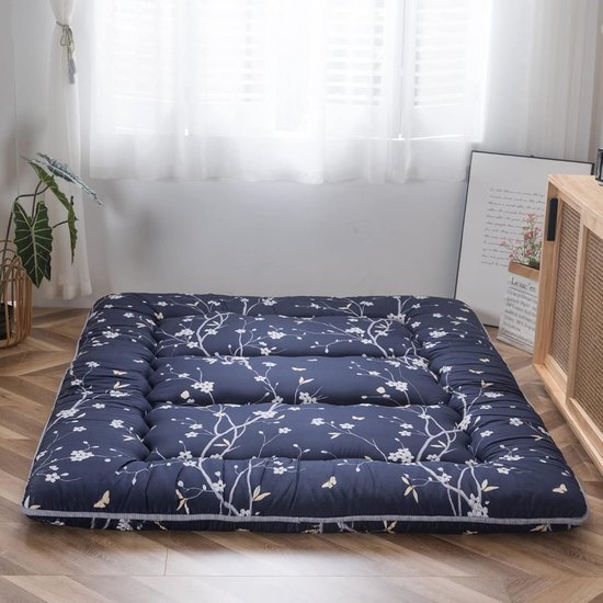 Opvouwbaar Japans Vloermatras Futon - Tweepersoons Gastenbed en Camping Lounger — afbeelding 5