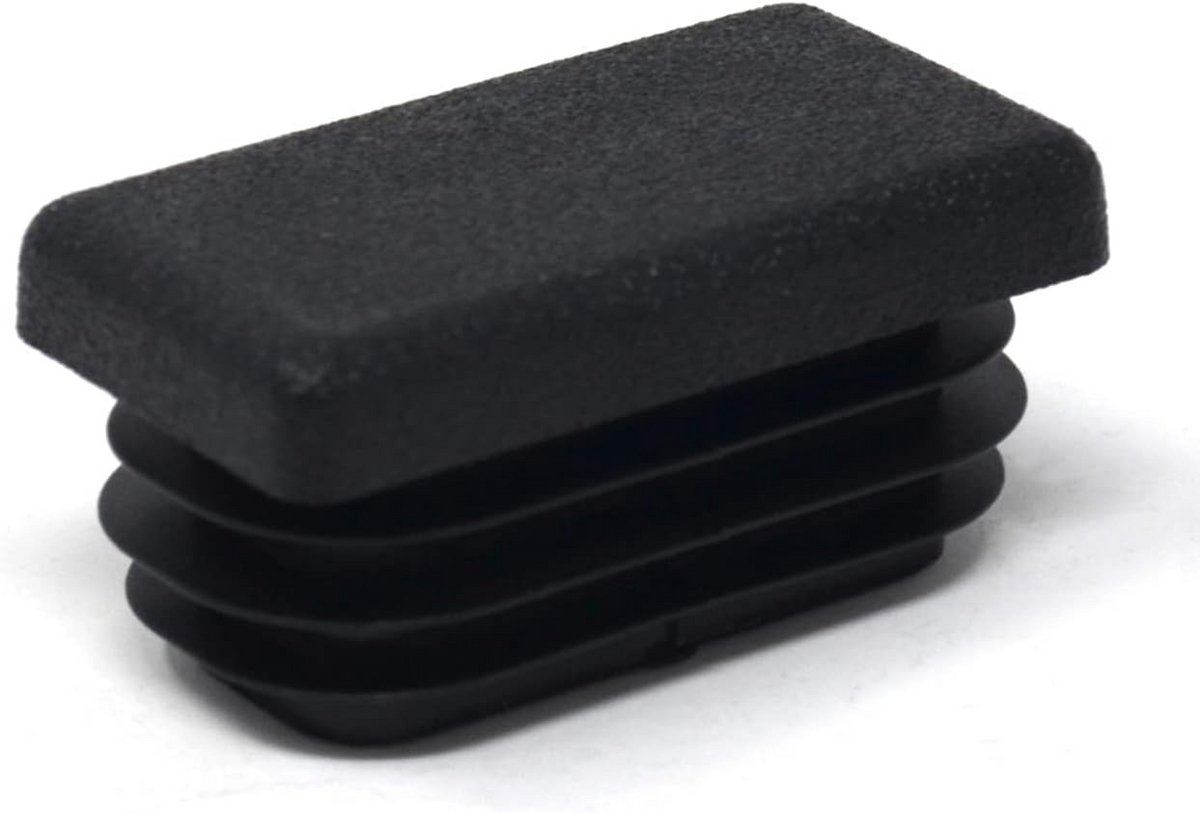 10x Vierkante Stoppen voor Buizen 45x30 mm met Lamellen - Sluitdoppen voor Metalen Frames