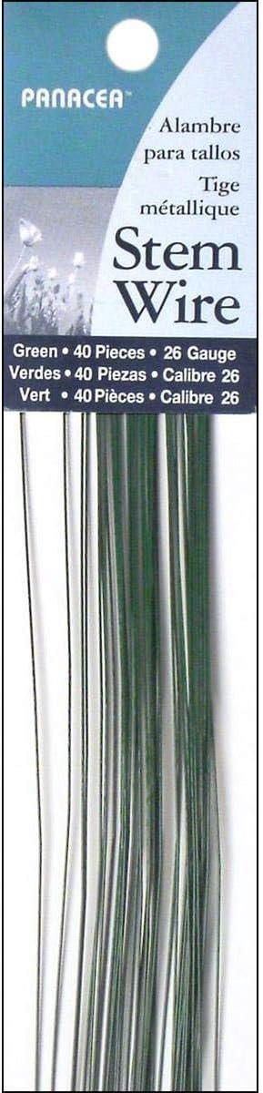 Bloemendraad 26 Gauge 45 cm Groen (40 Stuks) - Stekendraad voor Kunstbloemen en Decoratie