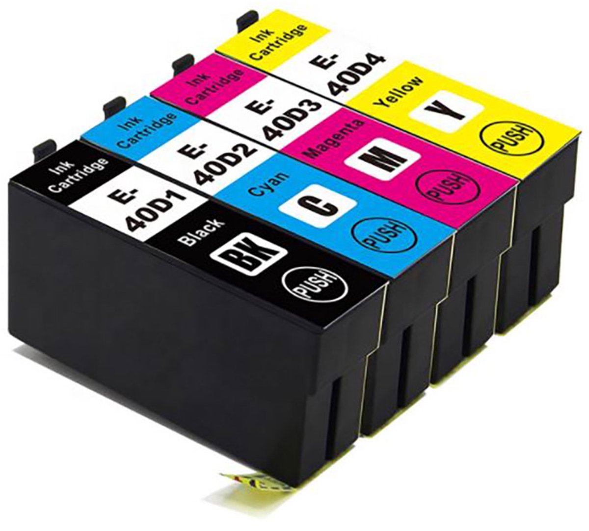 ABC huismerk set 4x inktcartridge geschikt voor Epson T40D geschikt voor Epson Surecolor SC-T2100 SC-T3100 SC-T3100M SC-T3100N SC-T5100 SC-T5100M SC-T5100N