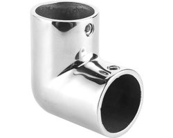 90 graden RVS leuningfitting voor bootpijp - Marine Yatch accessoire - Bootpijpconnector met 90° elleboog.