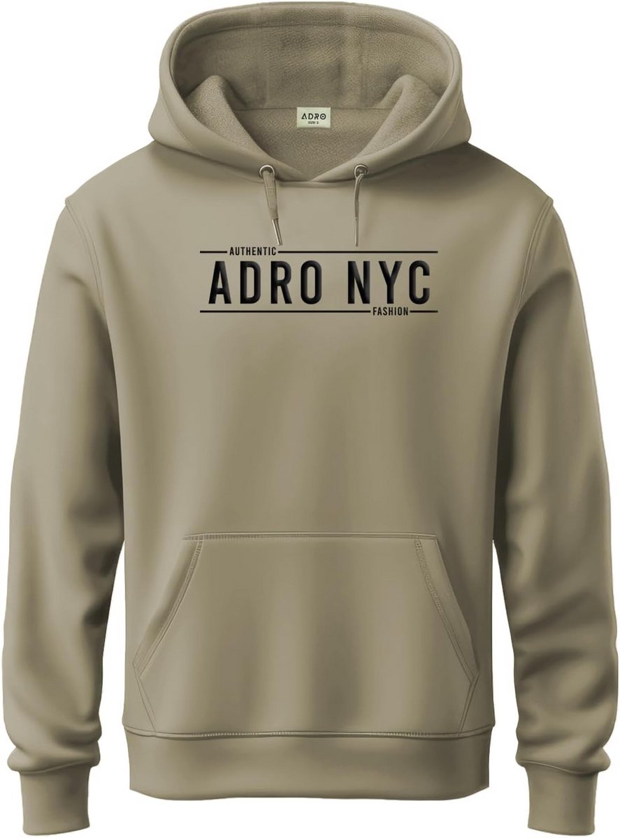 Heren Hoodie met Print | Comfortabele Katoenen Sweater met Capuchon