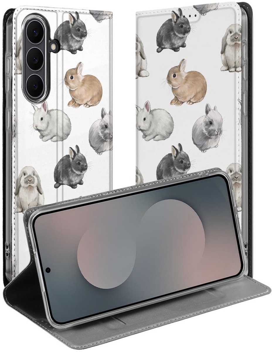 Bookcase Samsung Galaxy S25 FE Konijntjes