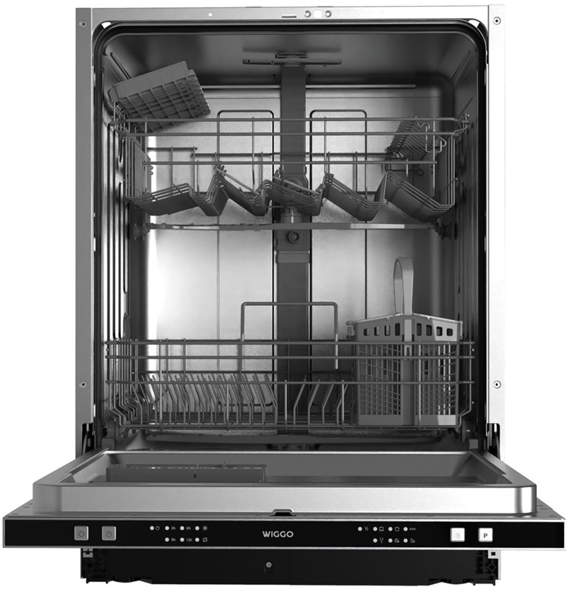 Wiggo WD-B4596E(X) Inbouw Vaatwasser - 45 cm - Roestvrijstaal