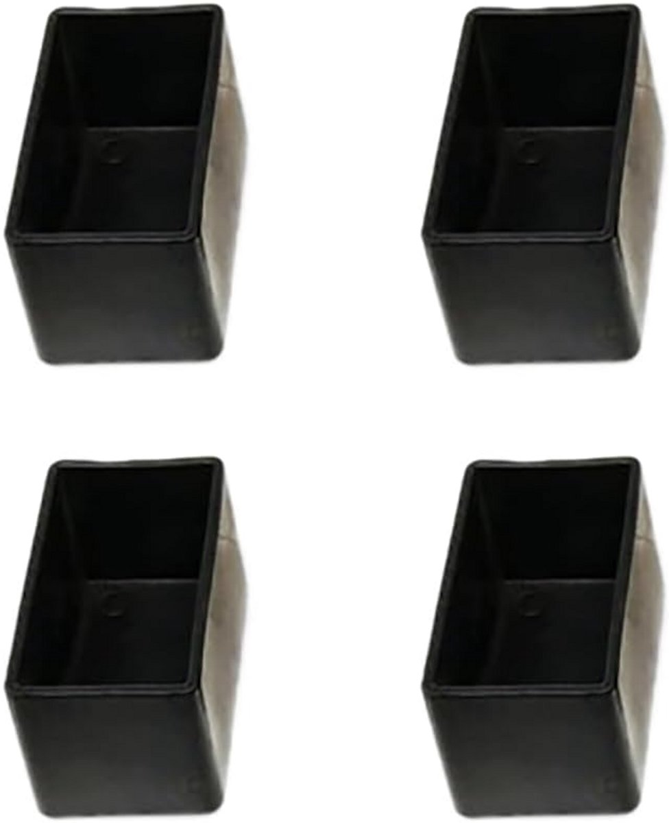 8 Stuks Stootvaste Stoelpootdoppen Zwart 30x40mm voor Harde Vloeren