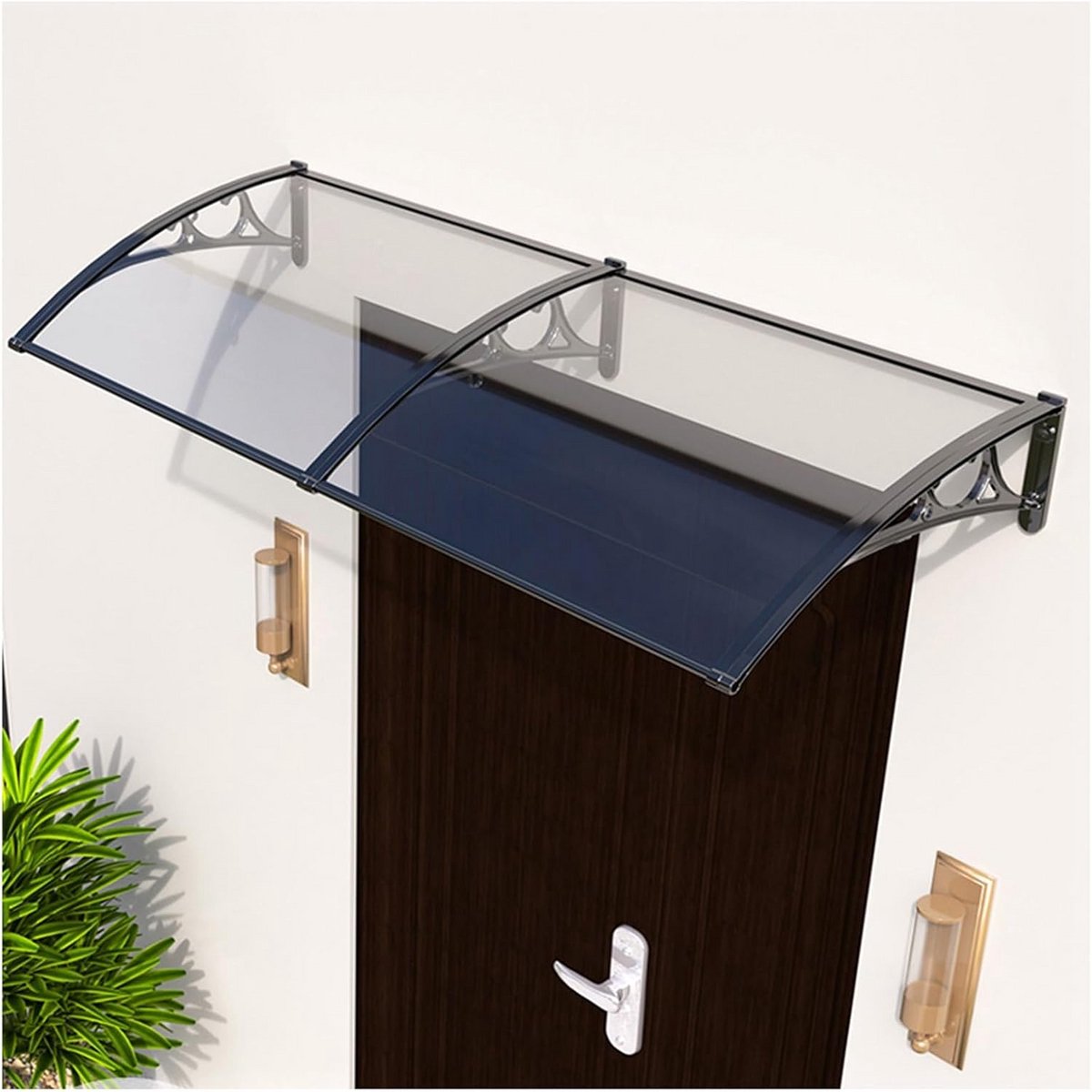 Transparante Polycarbonaat Luifel voor Deur, Raam en Terras - UV en Weerbestendig