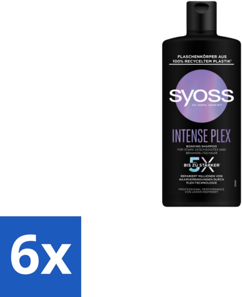 Syoss – Shampoo – Intense Plex – 440 ml - Voordeelverpakking - 6 stuks