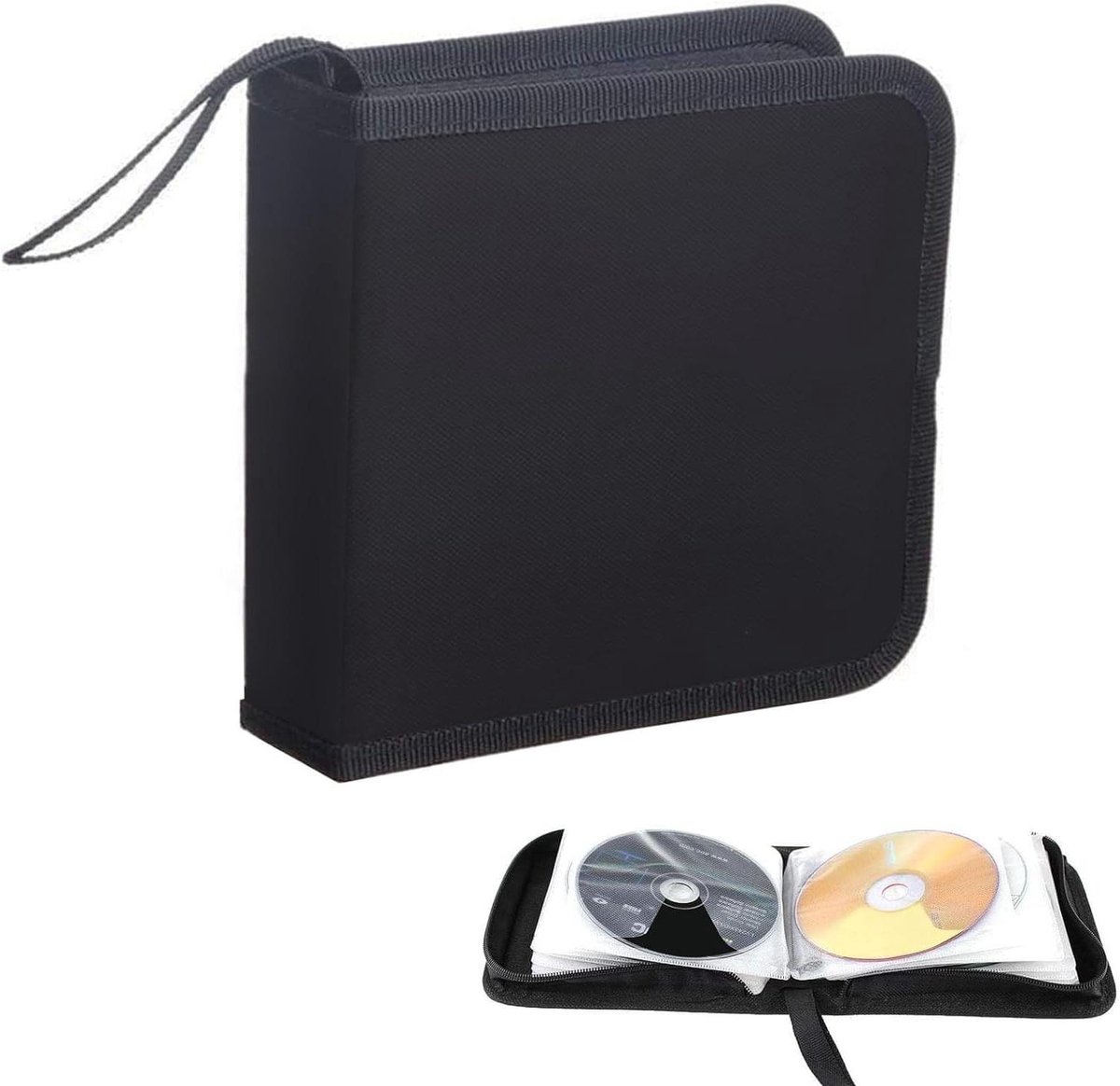 Opbergtas voor CD's - Auto en Thuis - 40 Schijven - Zwart
