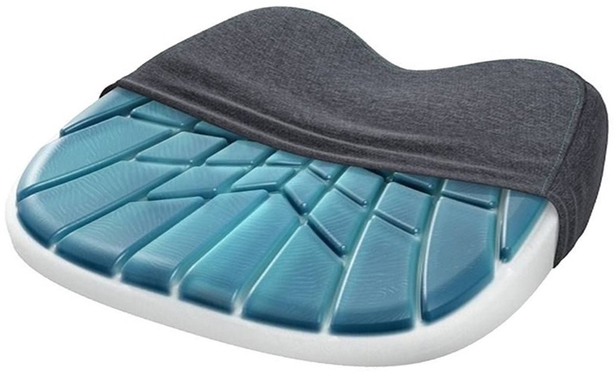 Technogel Seat Pad Wedge Zitkussen - Ergonomisch - Cordura Hoes 47x35x8 cm