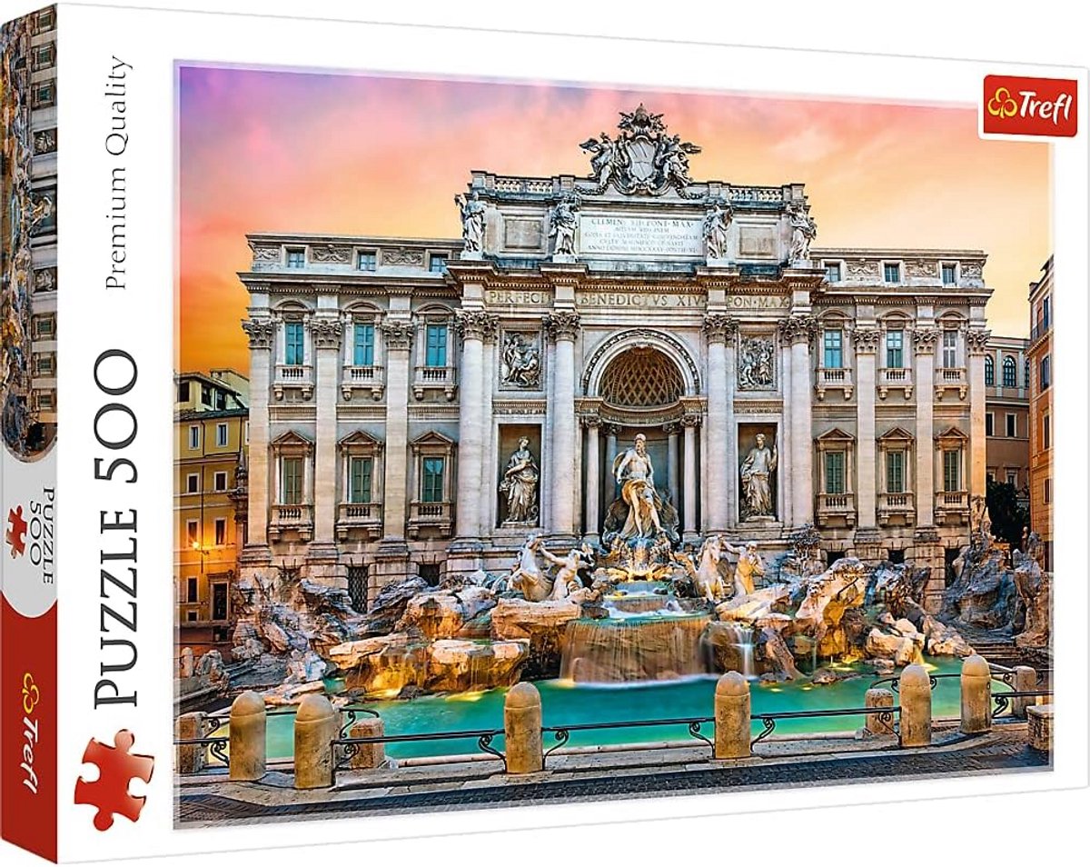 Legpuzzel Trevifontein Rome 500 Stukjes - Premium Kwaliteit Puzzel voor Volwassenen en Kinderen