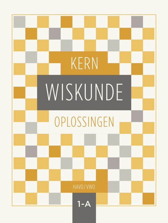 KERN Wiskunde oplossingenboek havo/vwo 1 deel A - cover