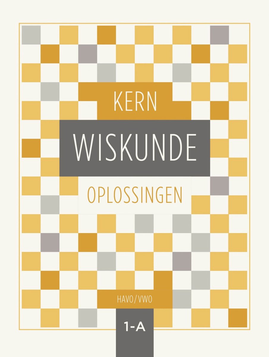 Omslag van KERN Wiskunde oplossingenboek havo/vwo 1 deel A