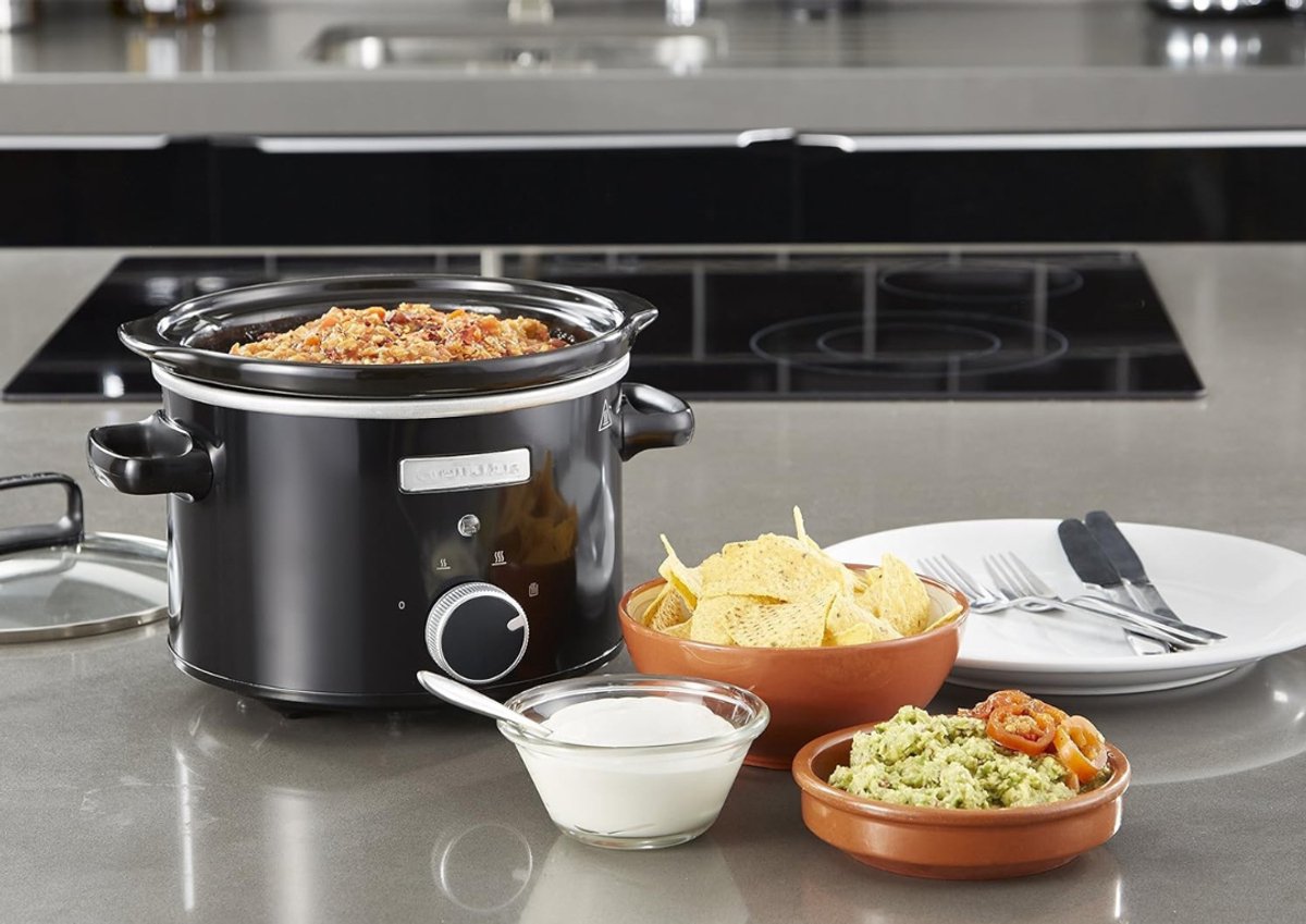 MIRA® Slowcooker met Timer - Crockpot - Snelkookpan - Inclusief Warmhoudfunctie - 2.4 Liter - Zwart- 21cm x 29cm x 28cm – foto 5