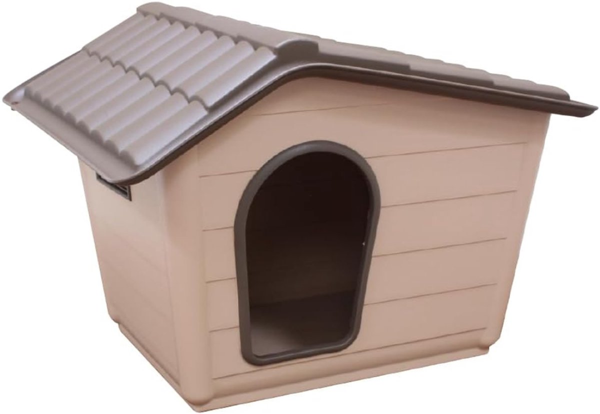 SCH® Hondenhok Buiten - Hondenhok - Bruin - 50cm x 60cm x 41cm