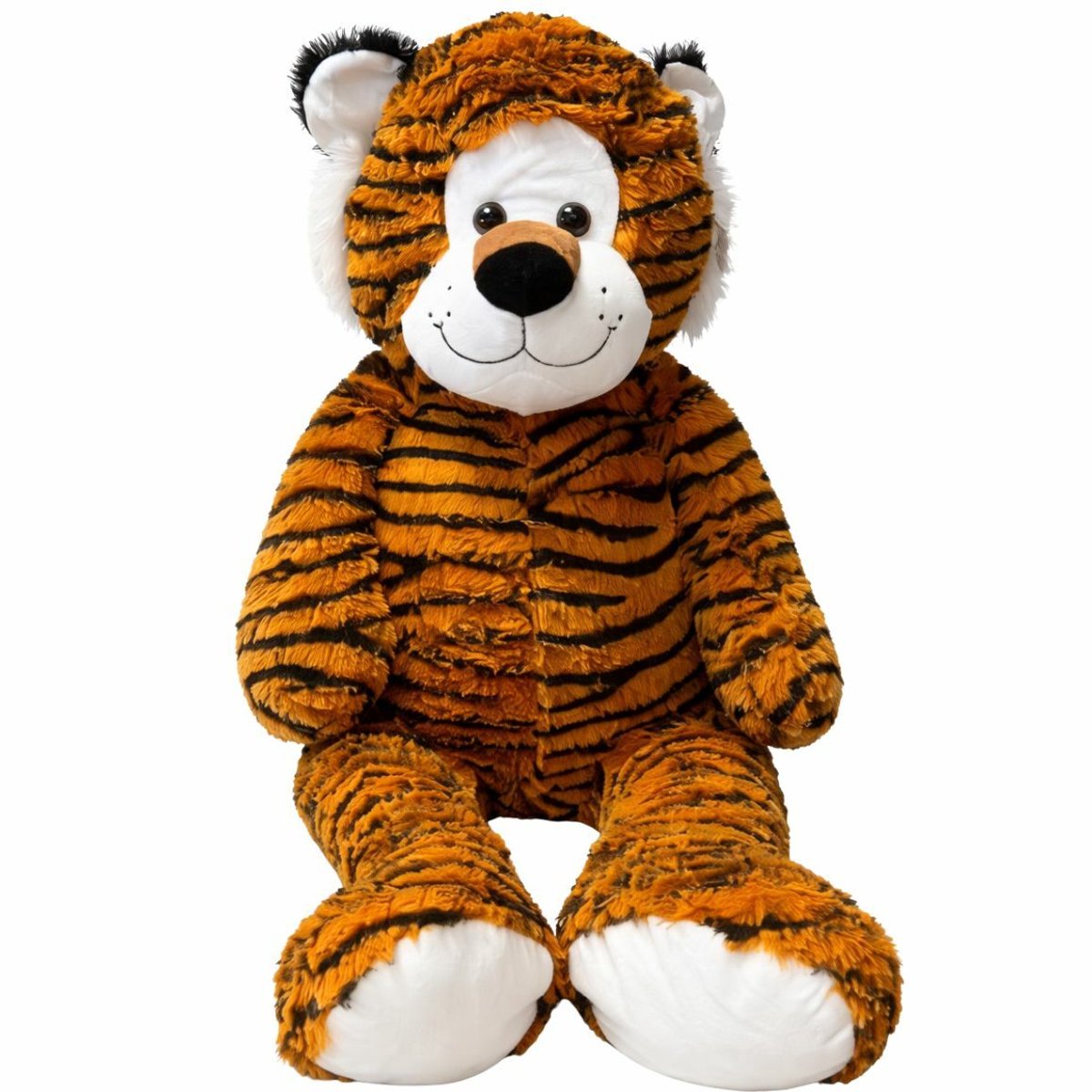 XXL pluche knuffel - 90 cm - tijger - polyester