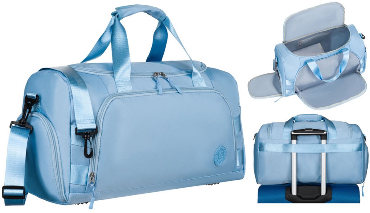 Peterson Sporttas Grote Reistas Trainings- en Gymtas Blauw