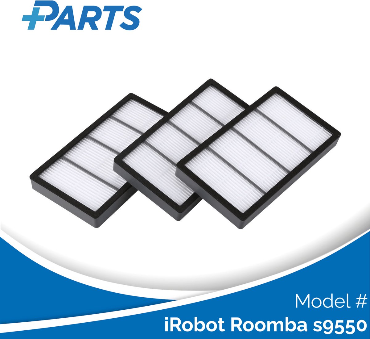iRobot Roomba s9550 Filters (3 Stuks, Plus.Parts® alternatief voor 4655988)