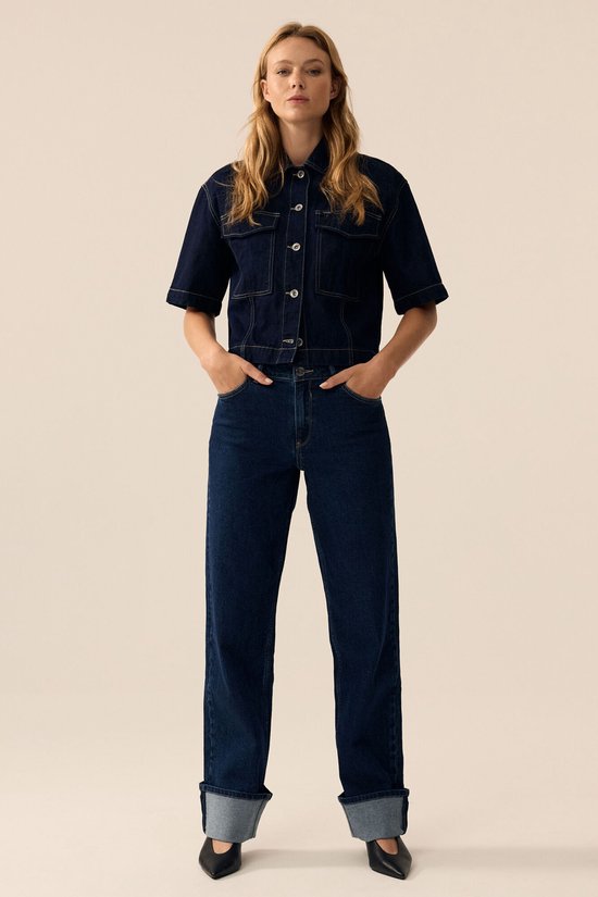 Jeans coupe droite pour femme GARCIA Celia Blauw