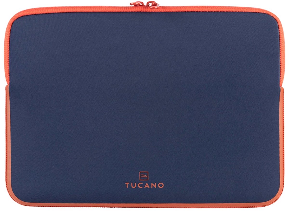 Tucano Elements Sleeve MacBook Air 15 – Robuuste 4mm Neopreen Constructie – Dubbele Rits voor Gemakkelijke Opening – Uitgerust met Tucano Anti-Slip Systeem - Blauw