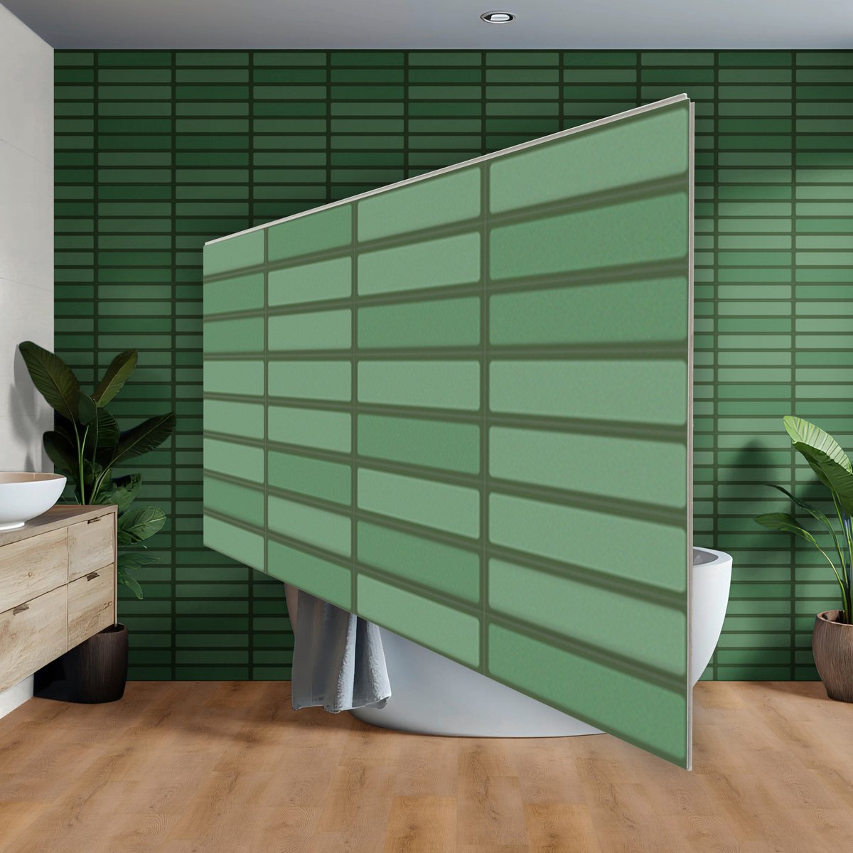 Revêt SPC Wandtegels 3,7 x 120 x 60 cm - Designer Wandtegels XL - Kunststof Wandtegel - Waterdicht, Robuust, Bedekt Oude Tegels - 3 Stuks = 2,16 m²
