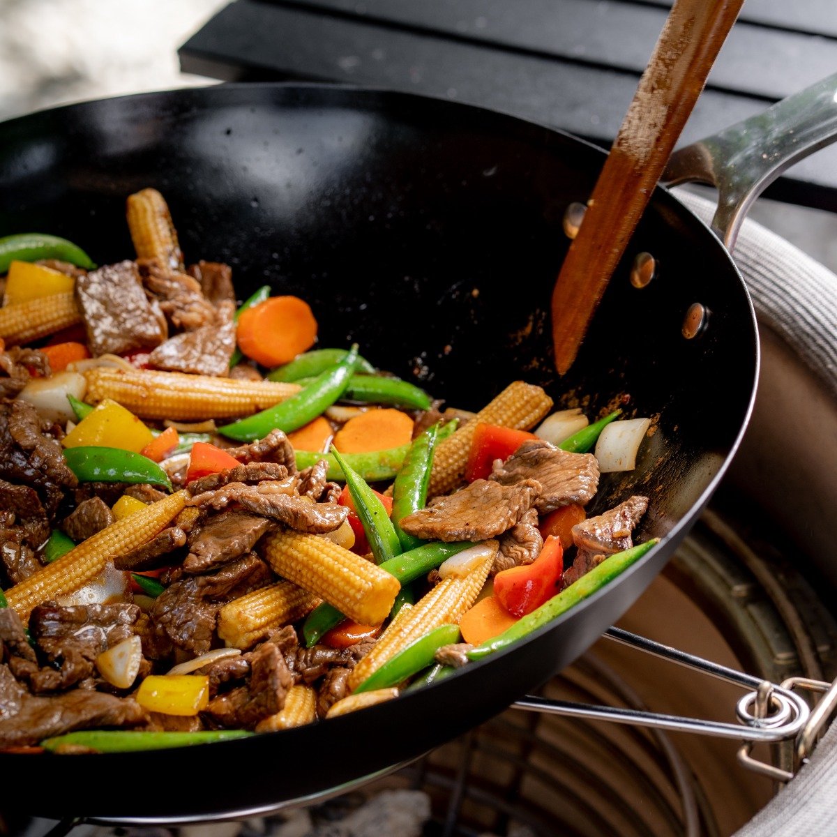 Kamado Joe Wok en acier au carbone - Pour wok authentique sur BBQ kamado