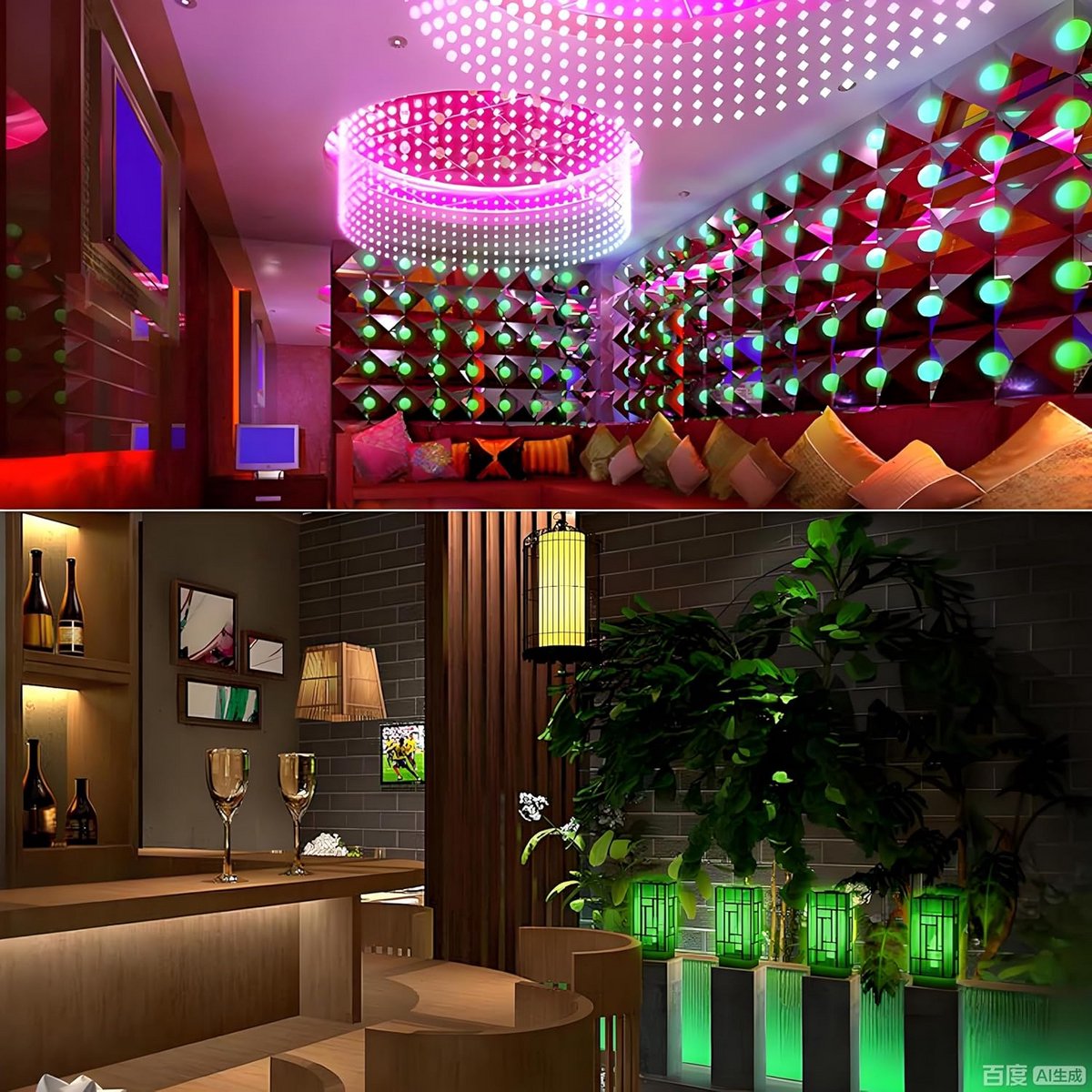 5x Groene E27 LED Lamp 2W - Decoratieve Gloeilampen - Vervangt 20W Halogeen