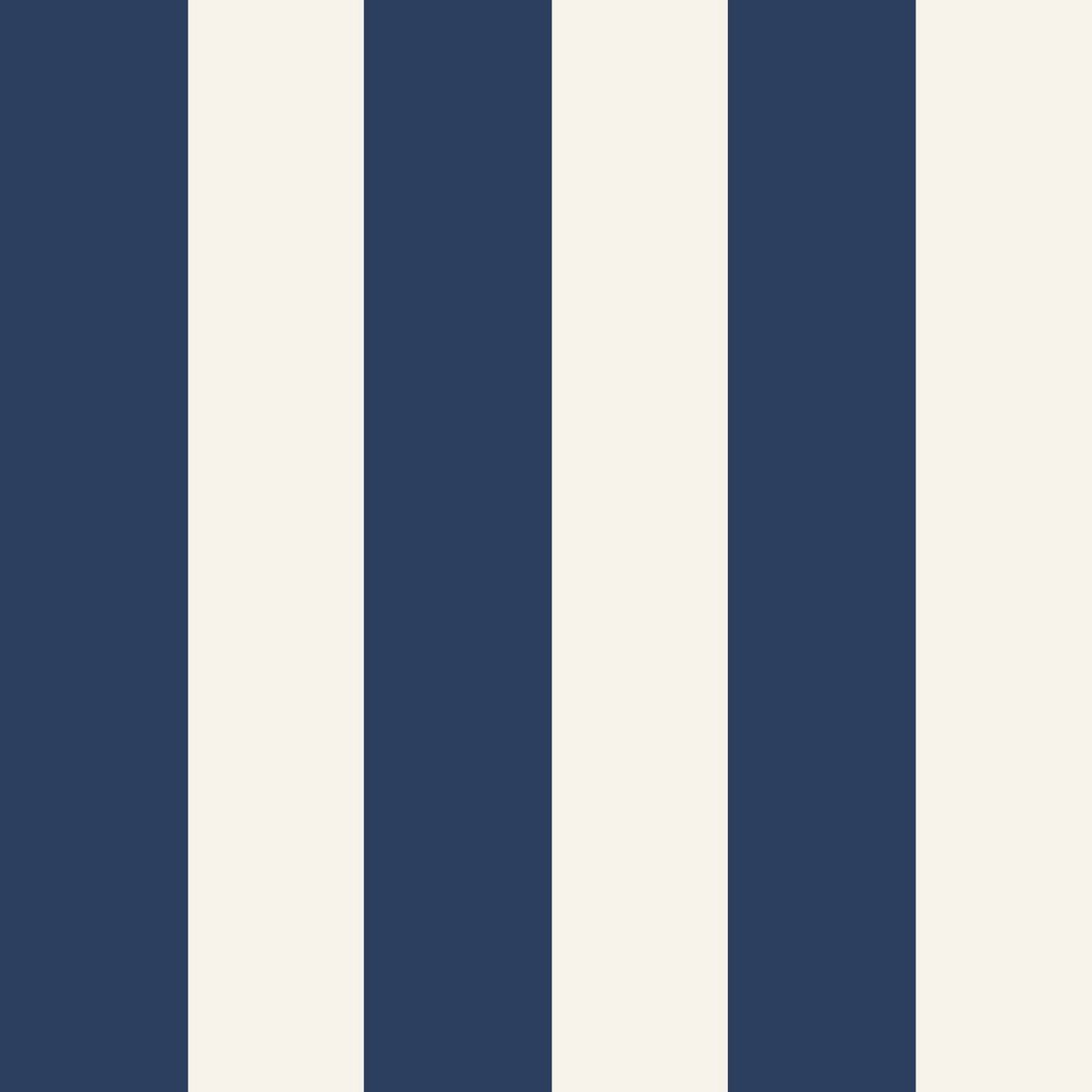 Studio Swaai - Vliesbehang - Midnight Stripes SW-75-MS02 - 53x10m - nachtblauw/offwit