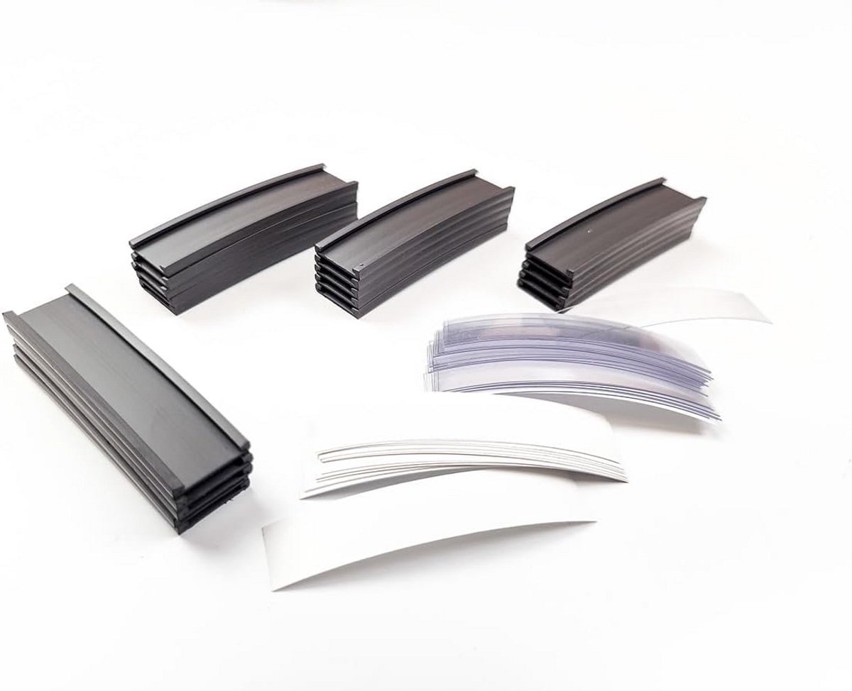Magnetische Etikettenhouders Voorgesneden voor Planken en Kasten - Set van 20