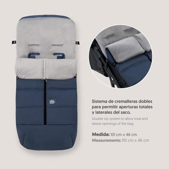 Universele Voetenzak voor Kinderwagen - Warm, Zacht Pluche en Anti-Allergeen van Merkloos — afbeelding 3