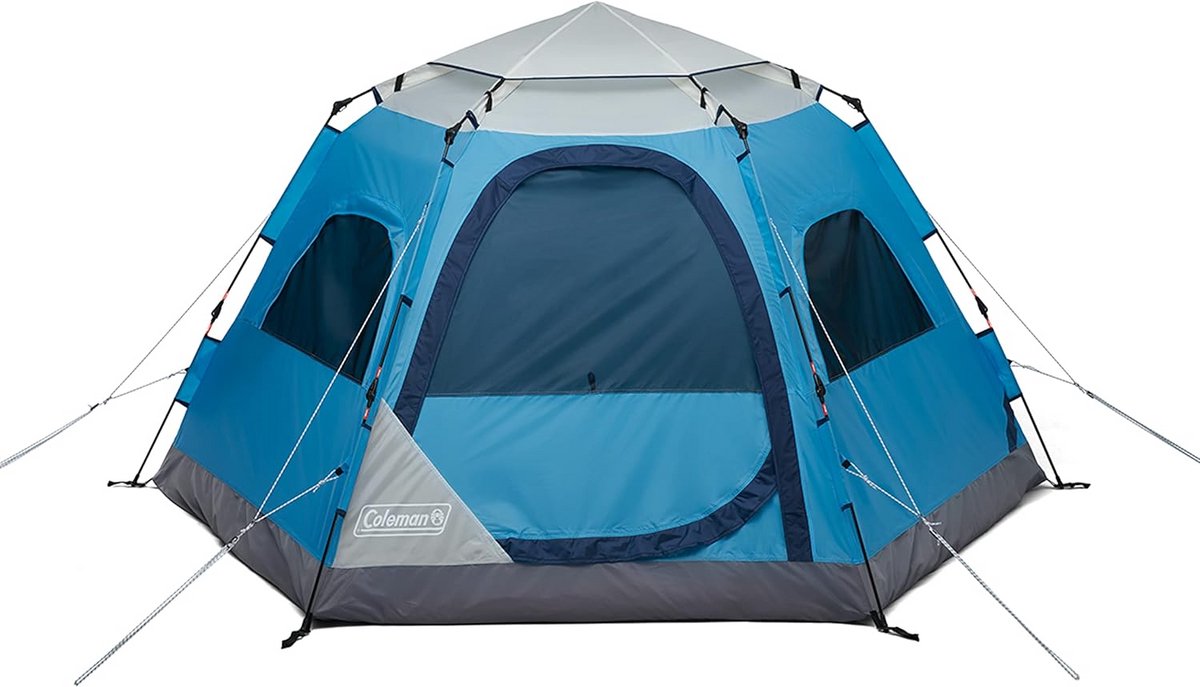 Pop-up Campingtent 4 Personen - Snel Opzetten in 45 Seconden - Waterdicht met Donkere Kamer Optie