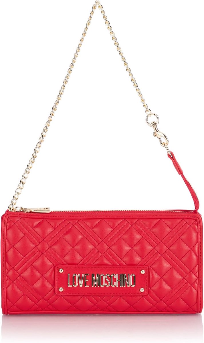 Dames Handtas - Schoudertas PU - Dagelijks Gebruik - Gewatteerd Design - 4x24x12 cm - Rood
