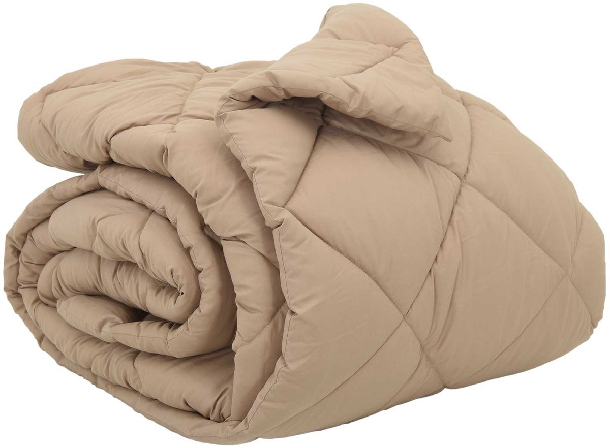 vidaXL - Winter - Duvet - Taupe - 200 - x - 200 - cm - Microvezel