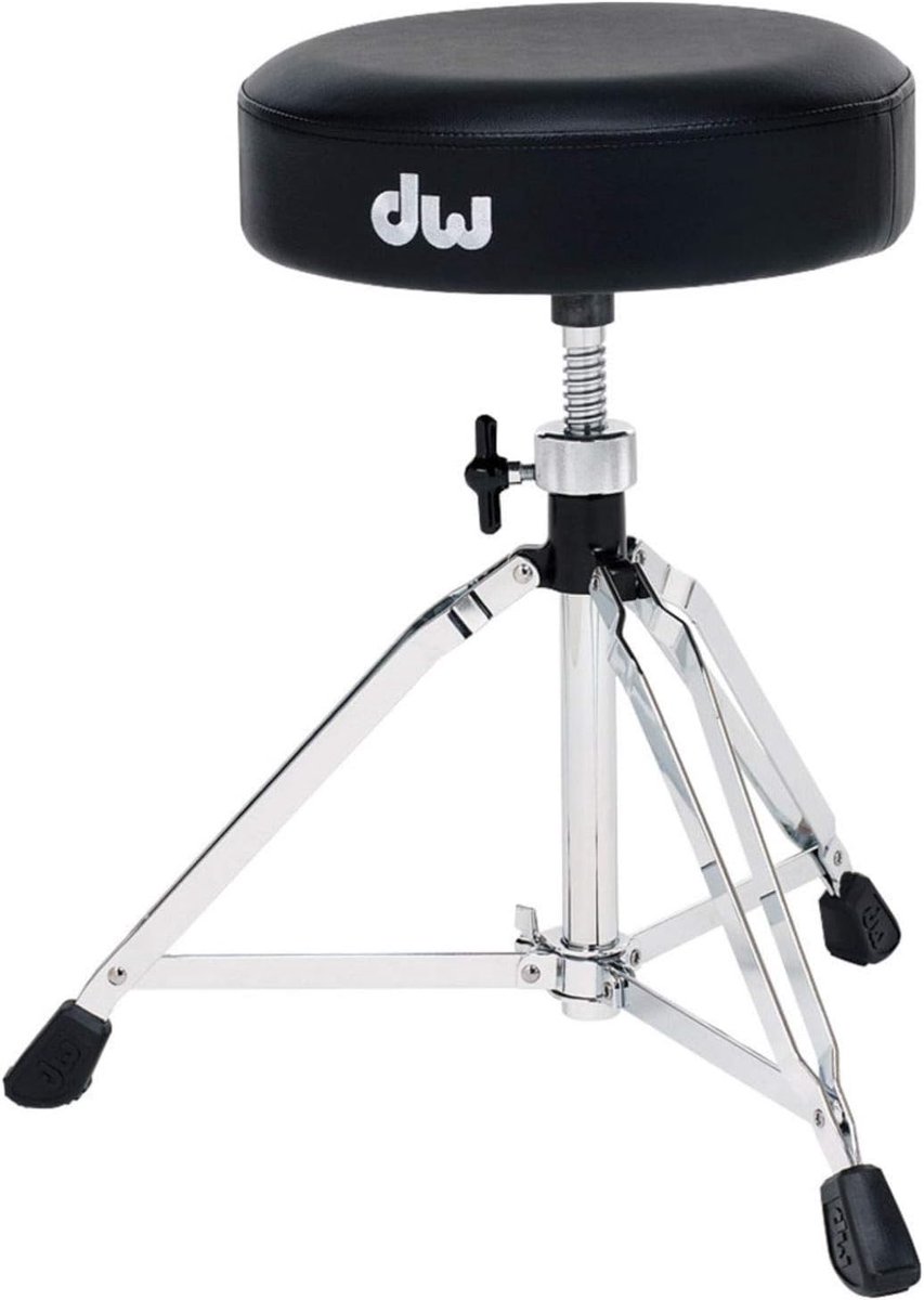 Zware Drumkruk met Ronde Zitting - Robuust en Comfortabel