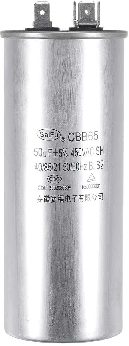 Condensator CBB65 50uF voor Airco Compressor en Warmtepomp