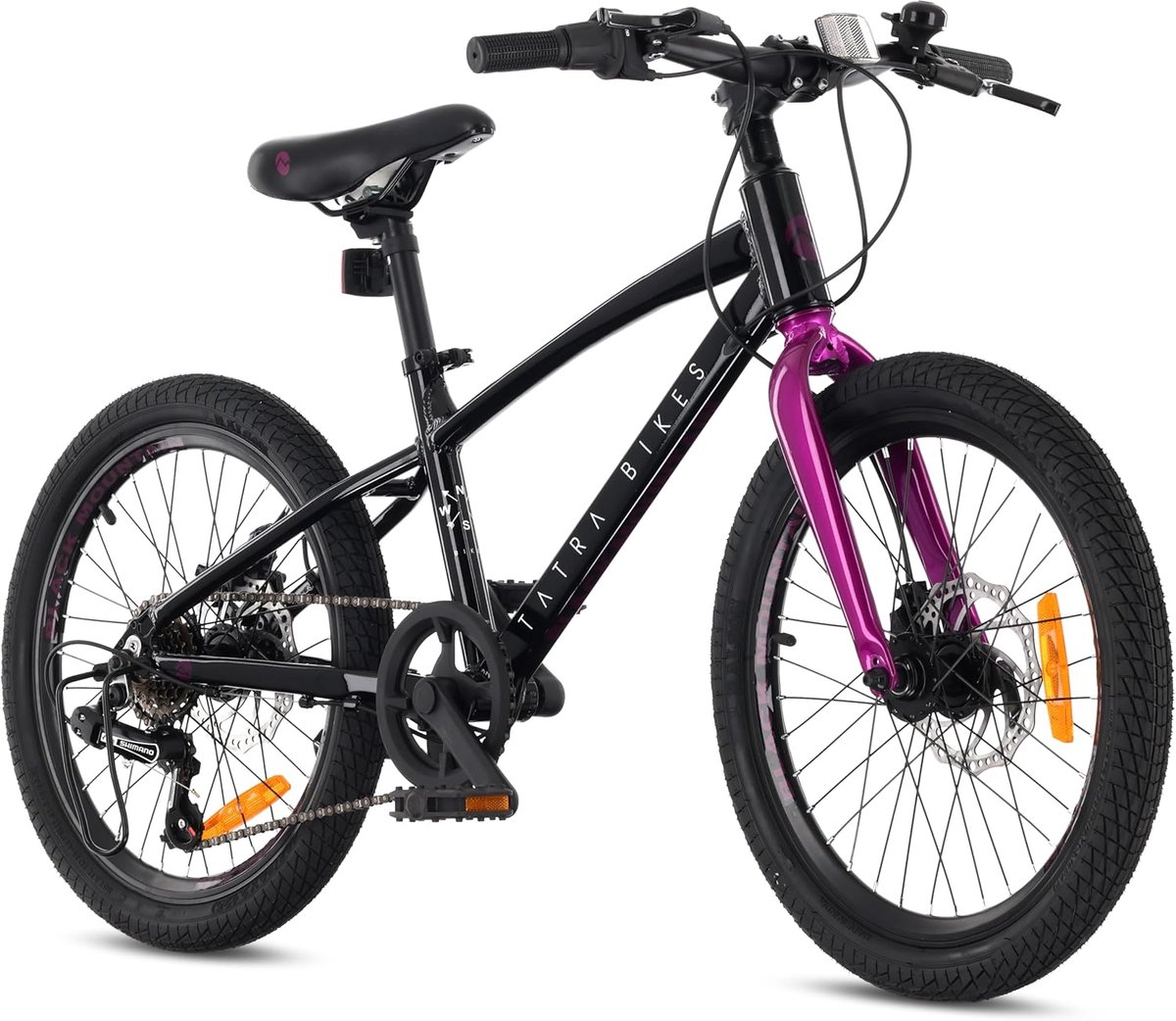Kinderfiets sfiets sfiets Vrije Tijd Fietsen Aluminium Frame 20 Inch Zwart Violet