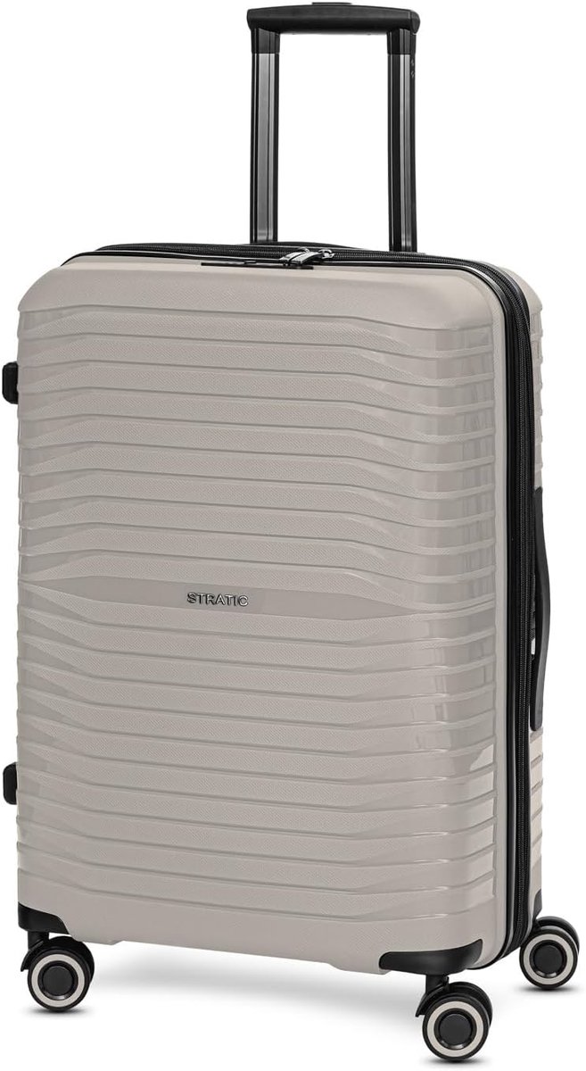 Reiskoffer - Harde Koffer - Op Reis Gaan - Krasbestendig Polypropyleen - 66 cm - Taupe