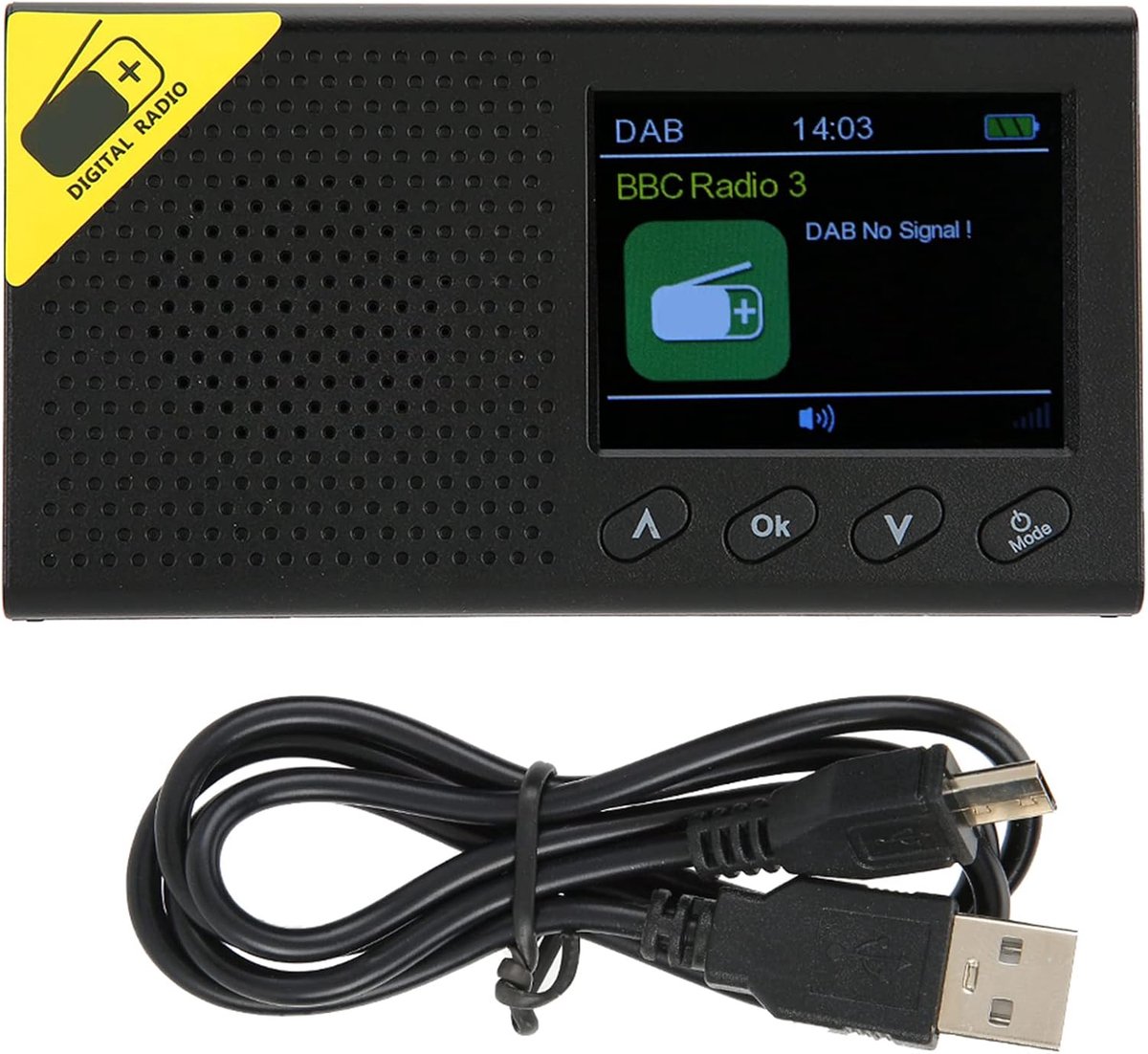 Draagbare DAB+ Radio met Bluetooth en Groot LCD Scherm - FM/DAB Digitale Ontvangst