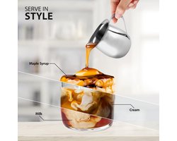 Roestvrijstalen Melkopschuimkan 60ml - Perfect voor Espresso, Latte Art en Shots