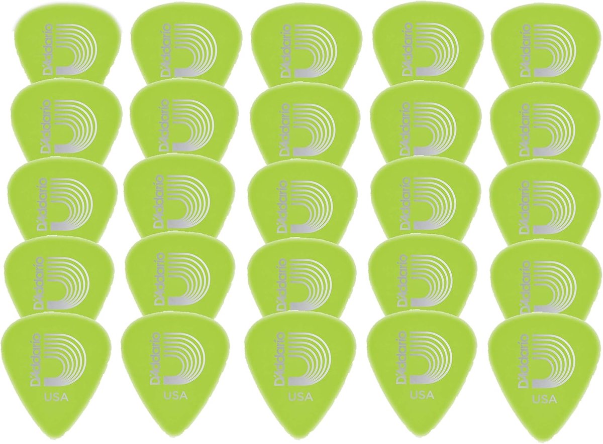 25x Lichtgevende Gitaar Plectrums Medium - Celluloid Plectrums Neon Groen voor Podium