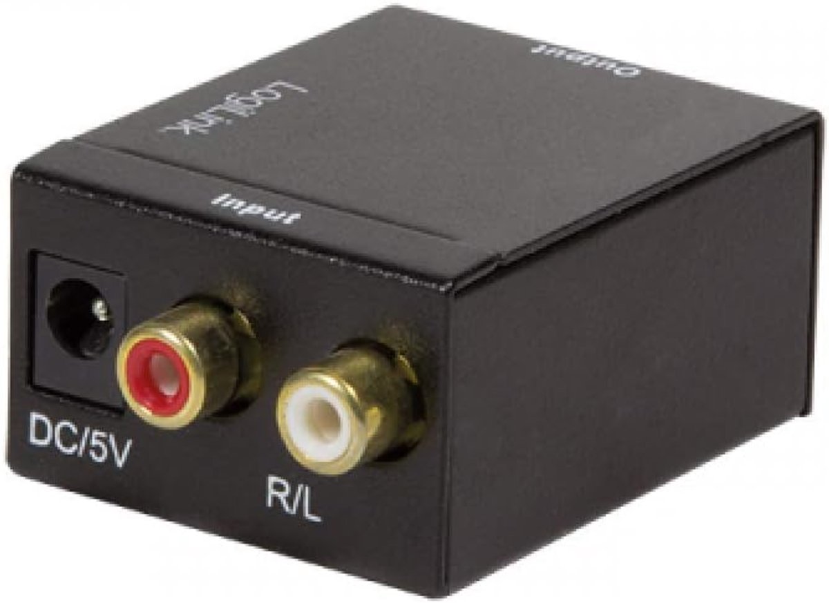 Digitale Audio Converter: Analoge RCA naar Coaxiaal en Toslink Optisch Adapter
