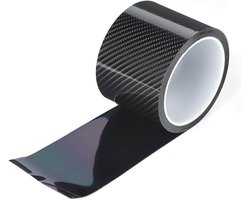 Allecto - Auto Deurdrempel Sticker - Krasbestendig - Carbon Fiber - Beschermfolie - Auto Bescherming - Geschikt voor SUV/Truck - Zwart