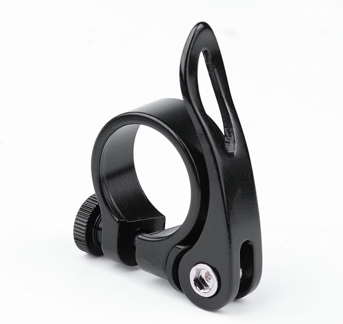 Allecto - Aluminium Alloy Zadelklem - Fietsklem - Snelle Montage - Zwart - 34.9 mm - Duurzaam en Licht - Geschikt voor Fietsen - Zwart Model